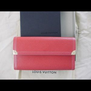 Louis Vuitton Geranium Leather Wallet